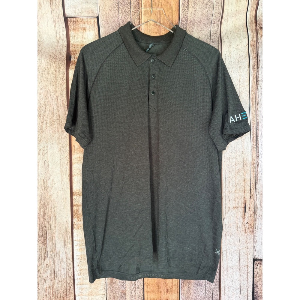 Lululemon Polo Evolution AHEAD Logo Performance Golf Polo Versatile Mens XL